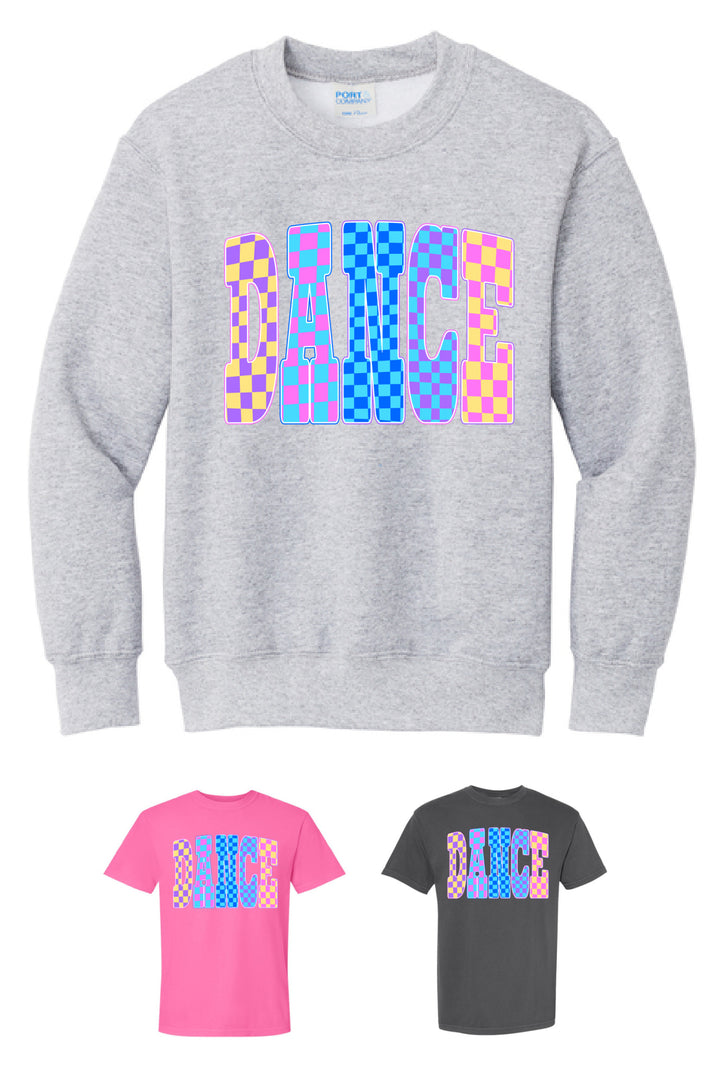 Bright Checkered Dance Graphic - Multiple Styles