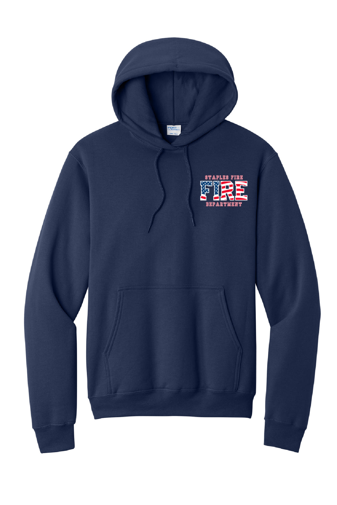 Patriotic Flag Front & Back Hooded Sweatshirt