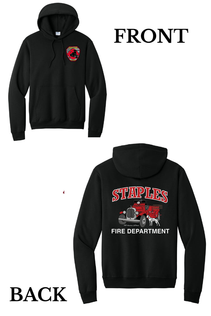 American LaFrance Front & Back Hooded Sweatshirt
