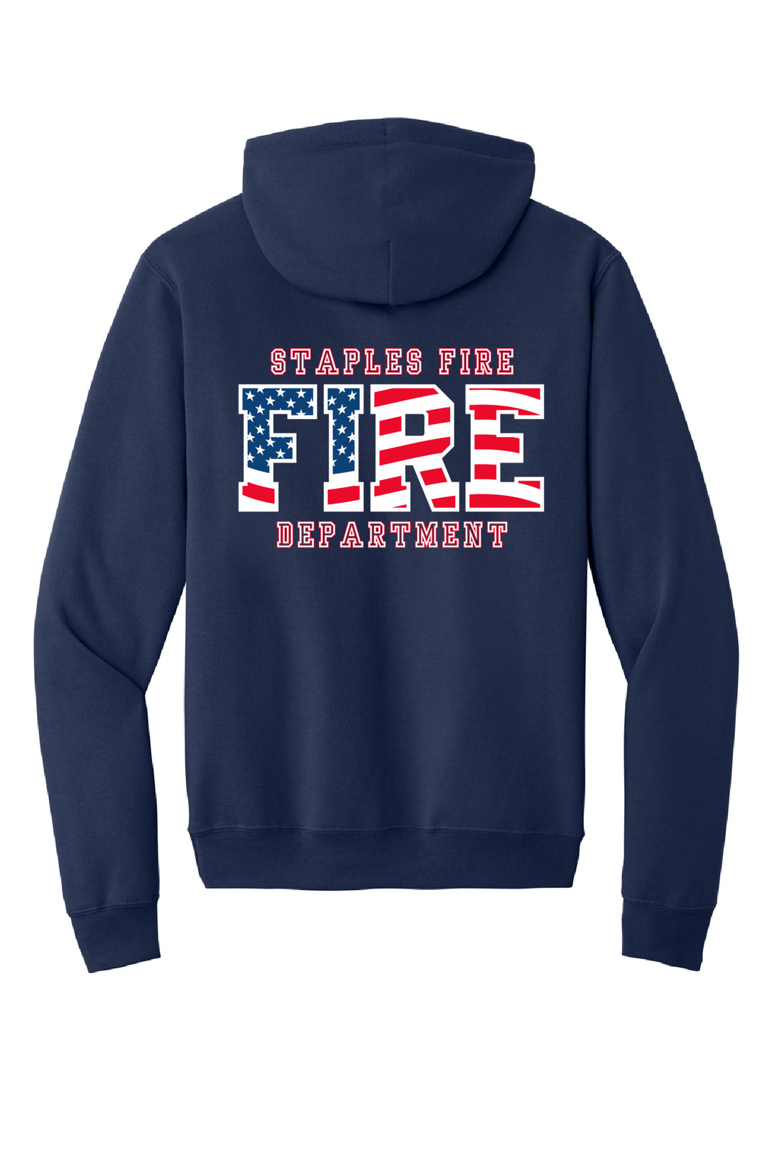 Patriotic Flag Front & Back Hooded Sweatshirt