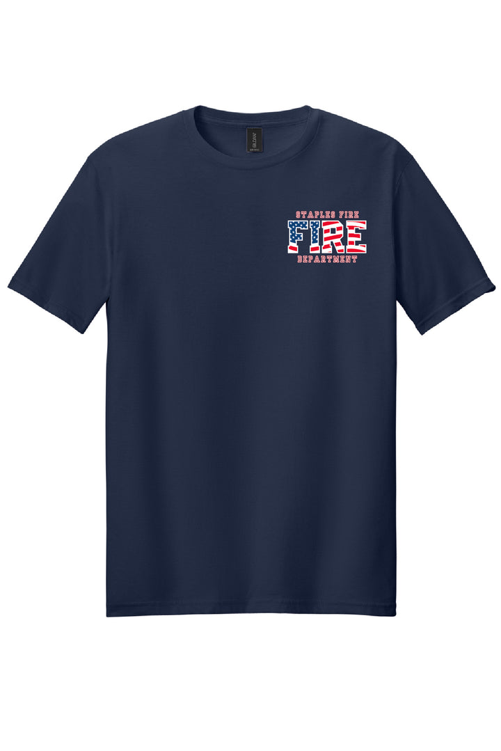 Patriotic Flag Front & Back T-Shirt - Multiple Colors