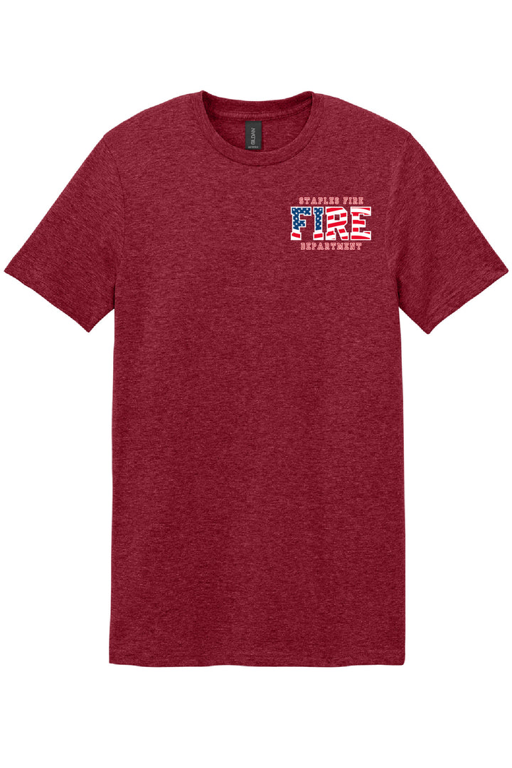 Patriotic Flag Front & Back T-Shirt - Multiple Colors