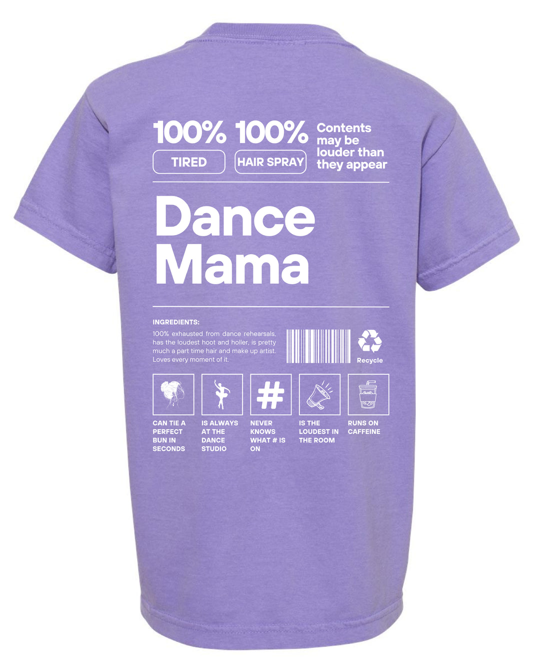 Dance Mama Definition Graphic Tee - Violet