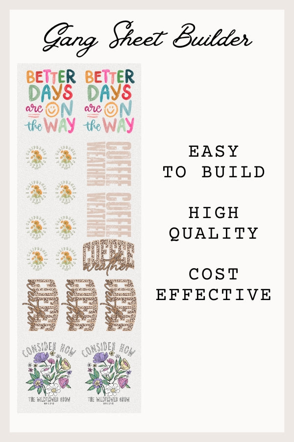 DTF Transfers - Build Your Own Gang Sheet